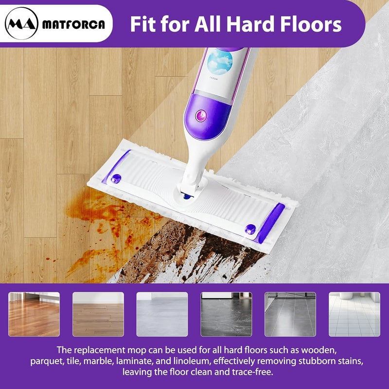 MATFORCA 6 Pack Swiffer Power Mop Pads – Disposable Wet Mop Refills for Swiffer Power Mop, Super Absorbent Pads for Cleaning Floors, Compatible with Swiffer WetJet and Power Mop Models - Image 4